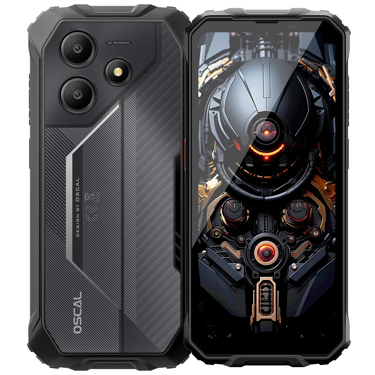 Blackview OSCAL Marine 2 Rugged Smartphone AI, 6.56'' HD+ Display, Unisoc T615, 24(8+16)GB 256GB, 11000mAh, Android 15 Phone NFC