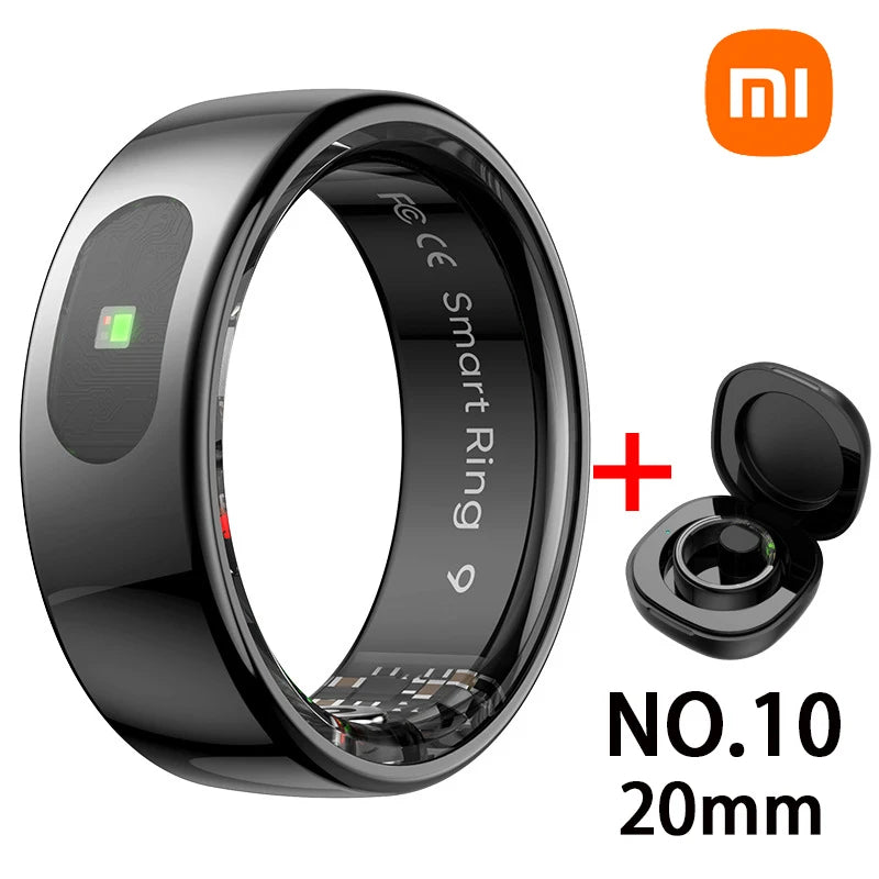 Xiaomi NEW Smart Ring Bluetooth Health Monitor Heart Rate Blood Oxygen Sleep Body Control Waterproof Sport Ring For Android IOS