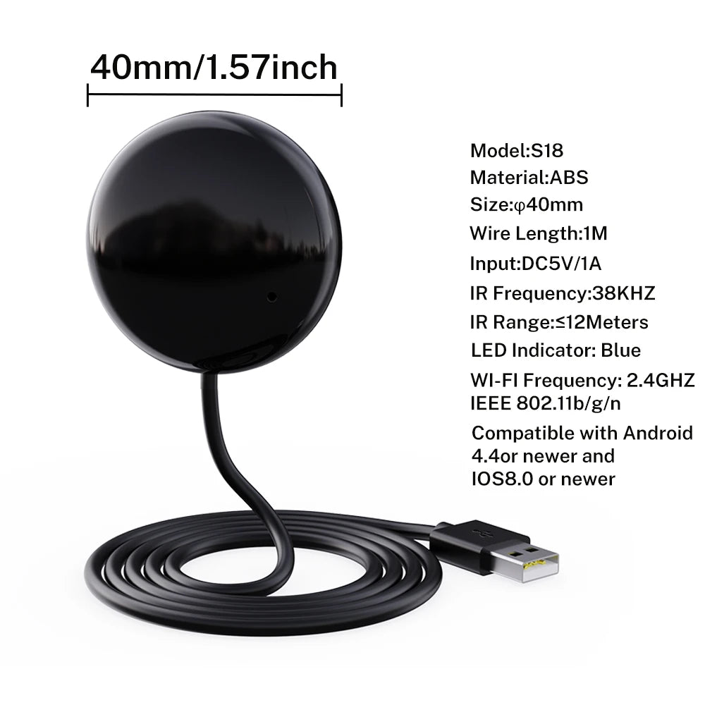 Tuya WiFi IR Remote For Smart Home Automation Remote Control Universal Infrared Device Work with Alexa Google Home Smart Life