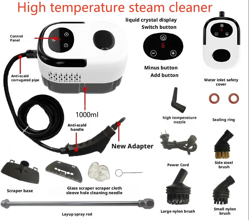 High temperature and high pressure steam home appliance range hood air conditioning cleaning machine home multi-function cleaner