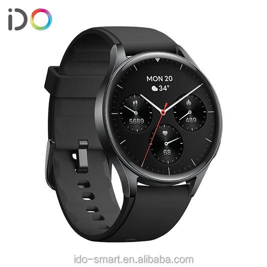 2025 New Arrival Luxury Smartwatch 1.43 Amoled Display Waterproof IP68 Blood Oxygen Heart Rate Monitoring Sport Fitness IOS