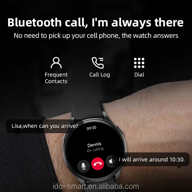 2025 New Arrival Luxury Smartwatch 1.43 Amoled Display Waterproof IP68 Blood Oxygen Heart Rate Monitoring Sport Fitness IOS