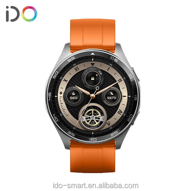 2024 Factory Sale Fashion Smart Watch GTX15 with VeryFit APP Heart Rate Monitoring for Android IOS Operation Round Item Shape