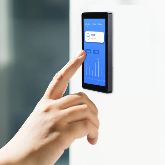 2025 Sunworld YC-SM55P Small Size 5.5 Inch in Wall Touch Control RV Touch Screen Smart Home Dashboard RK3566 RAM 2GB LCD Display