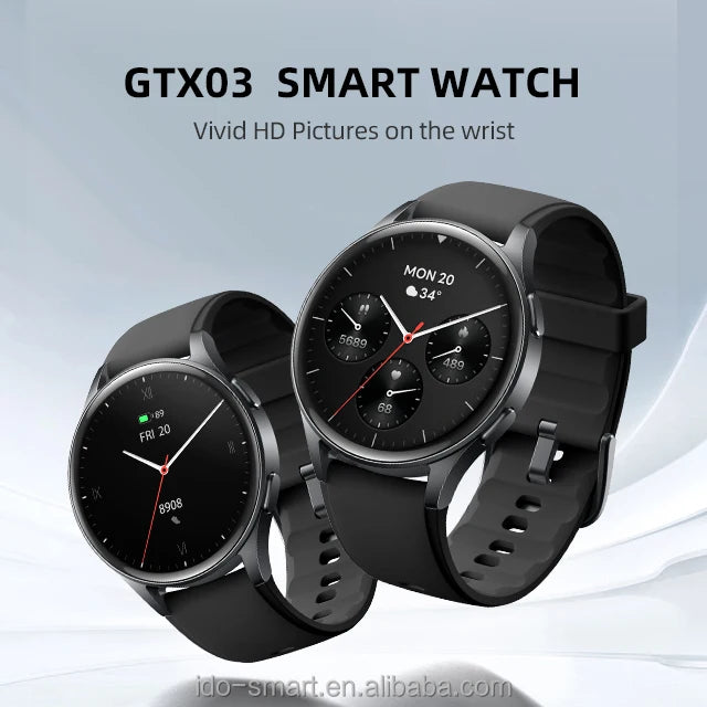2025 New Arrival Luxury Smartwatch 1.43 Amoled Display Waterproof IP68 Blood Oxygen Heart Rate Monitoring Sport Fitness IOS