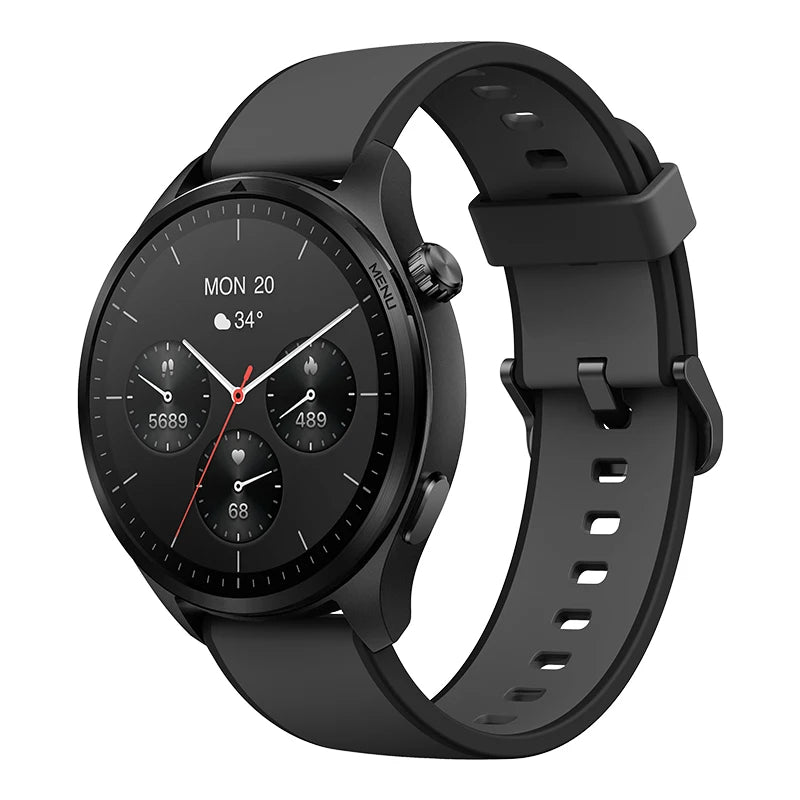 2025 Newest Design 1.43 Inches AMOLED Screen BT Smart Watch 5ATM Waterproof Dual GPS 450mAh Capacity Dial Call Silicon Heart