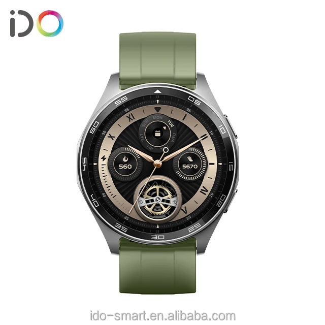 2024 Factory Sale Fashion Smart Watch GTX15 with VeryFit APP Heart Rate Monitoring for Android IOS Operation Round Item Shape