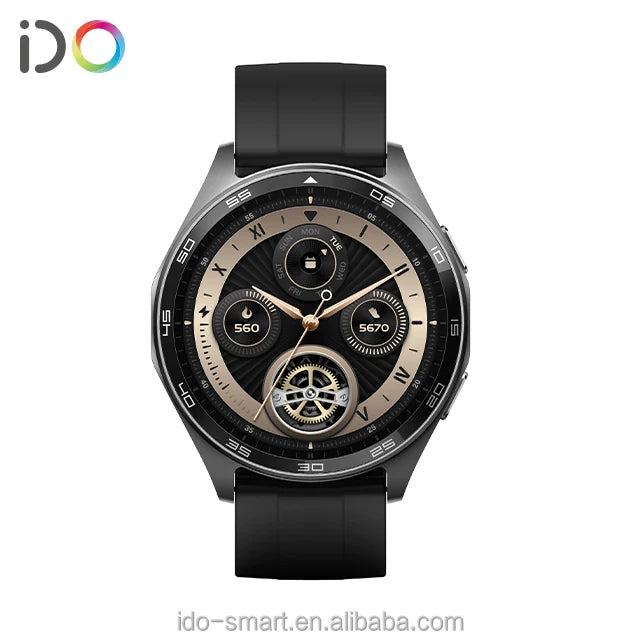 2024 Factory Sale Fashion Smart Watch GTX15 with VeryFit APP Heart Rate Monitoring for Android IOS Operation Round Item Shape