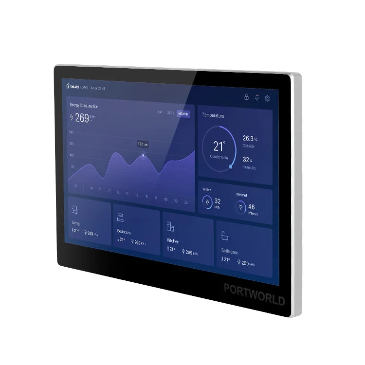 Home Automation 10 Inch Indoor Wall Touch Panel Android 11 POE Tablet
