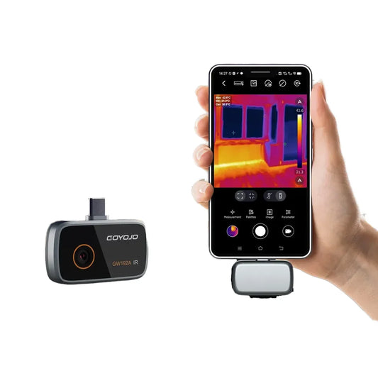 GOYOJO 192*192 Android Mobile Thermal Imager Camera 25HZ for Pipe Heating Solar Panel Power Inspect Temperature Instruments