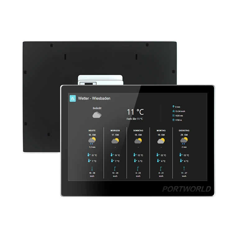 Home Automation 10 Inch Indoor Wall Touch Panel Android 11 POE Tablet