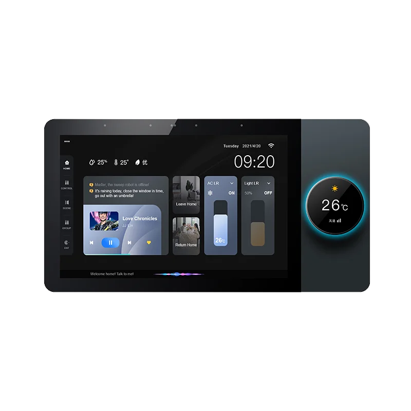 Tuya 8 Ich Center Control Panel Support WiFi,Zigbee and 485, Can Control Smart Switches,smart Sockets,lights,curtains,music
