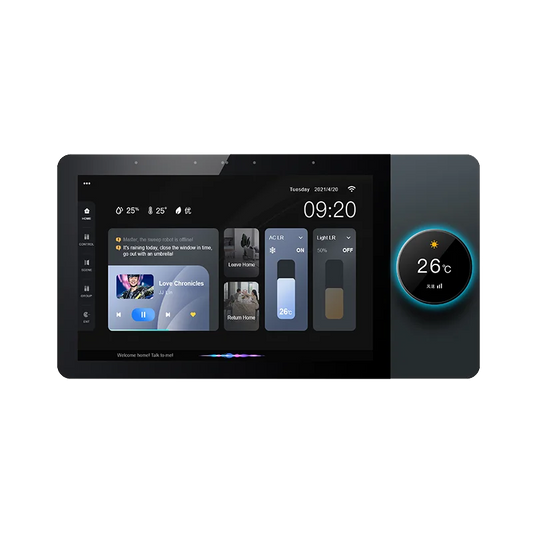 Tuya 8 Ich Center Control Panel Support WiFi,Zigbee and 485, Can Control Smart Switches,smart Sockets,lights,curtains,music