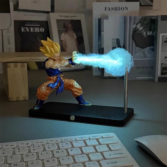 DRAGON BALL Son Goku Kamehameha night lamp desktop decoration model night anime surrounding children's toys birthday gift
