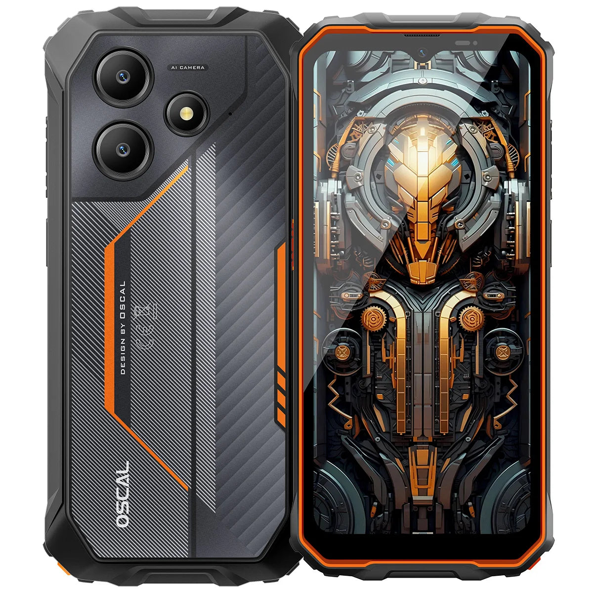 Blackview OSCAL Marine 2 Rugged Smartphone AI, 6.56'' HD+ Display, Unisoc T615, 24(8+16)GB 256GB, 11000mAh, Android 15 Phone NFC