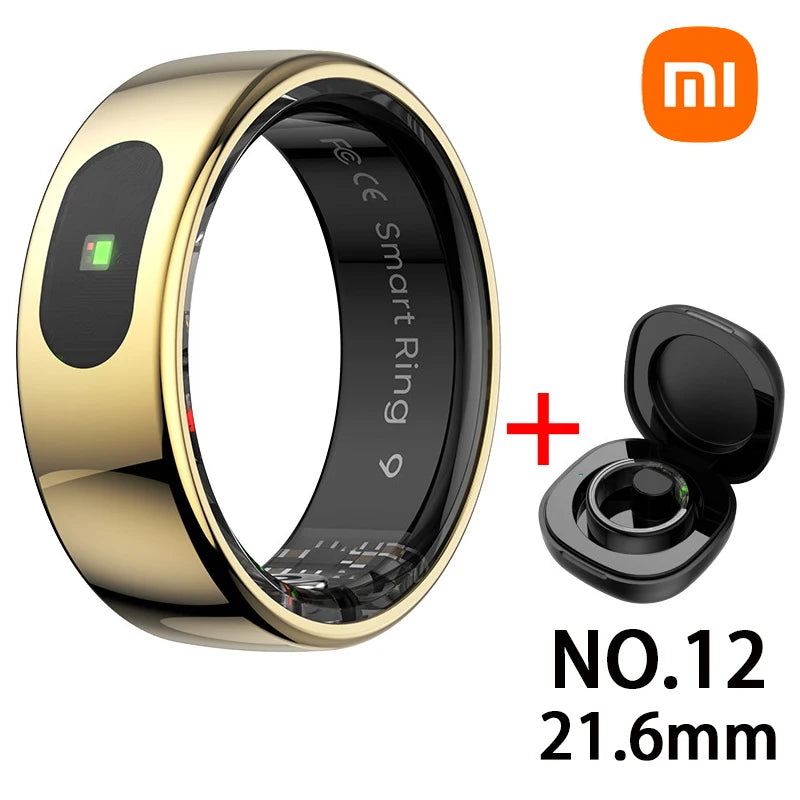Xiaomi NEW Smart Ring Bluetooth Health Monitor Heart Rate Blood Oxygen Sleep Body Control Waterproof Sport Ring For Android IOS