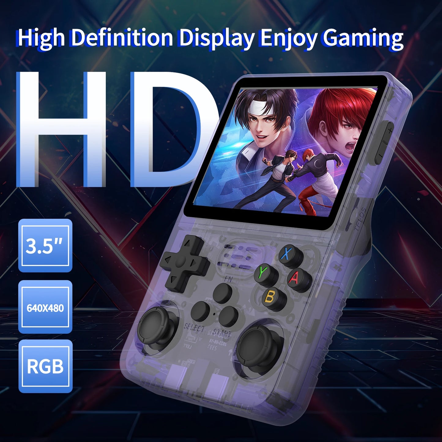 AISLPC R36S Retro Handheld Game Console - 3.5" IPS HD Display Linux Emulation Multiple Colors 64GB / 18000+ Classic Games