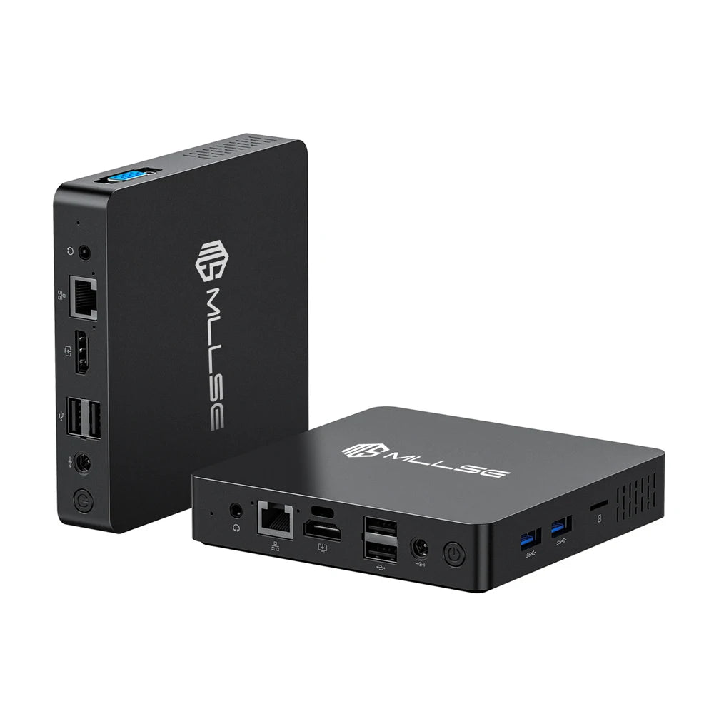 MLLSE M2 Pro Mini PC Powerful 8GB RAM, 256GB SSD, Intel J3710, Windows 10 - Compact & Ideal for Home, Business & Gaming