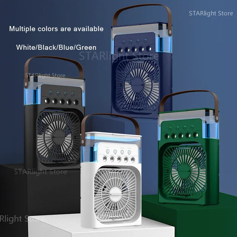 Xiaomi MIJIA 3-in-1 Portable Air Conditioners Fan With LED Night Light Household Mini Air Cooler For Office Home Adjustable Fan