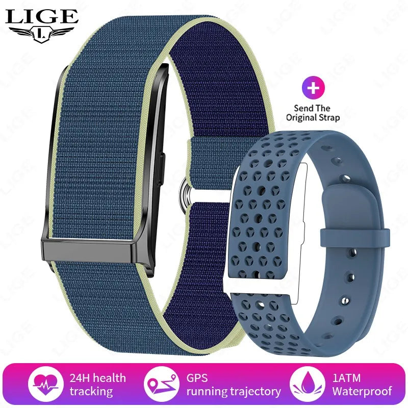 LIGE Smart Watch Men Women Fitness Smart Bracelet Sports Band Heart Rate Blood Pressure Monitor Waterproof Multifunction Watches