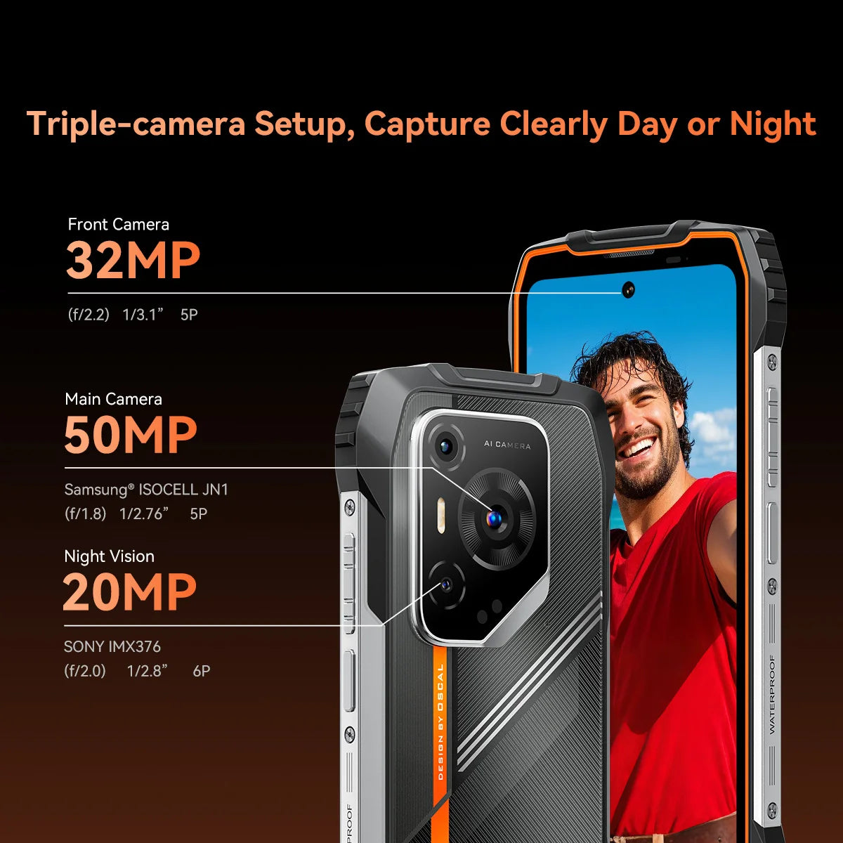 [World Premiere ]Blackview OSCAL PILOT 3 5G AI Rugged Smartphone MTK 6300, 6.78" 2.4K Display 120Hz, 12GB 256GB, 7500Amh Phones