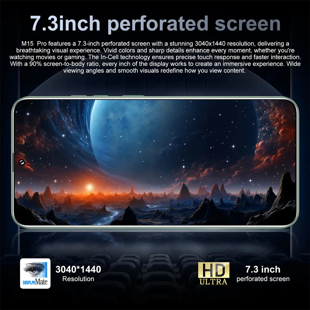 Brand New 14T Pro Smartphone 5G 7.3HD Dual SIM Card 22G+2TB Cell Phone 8000mAh Android Global Version Mobile Phones Cellphones