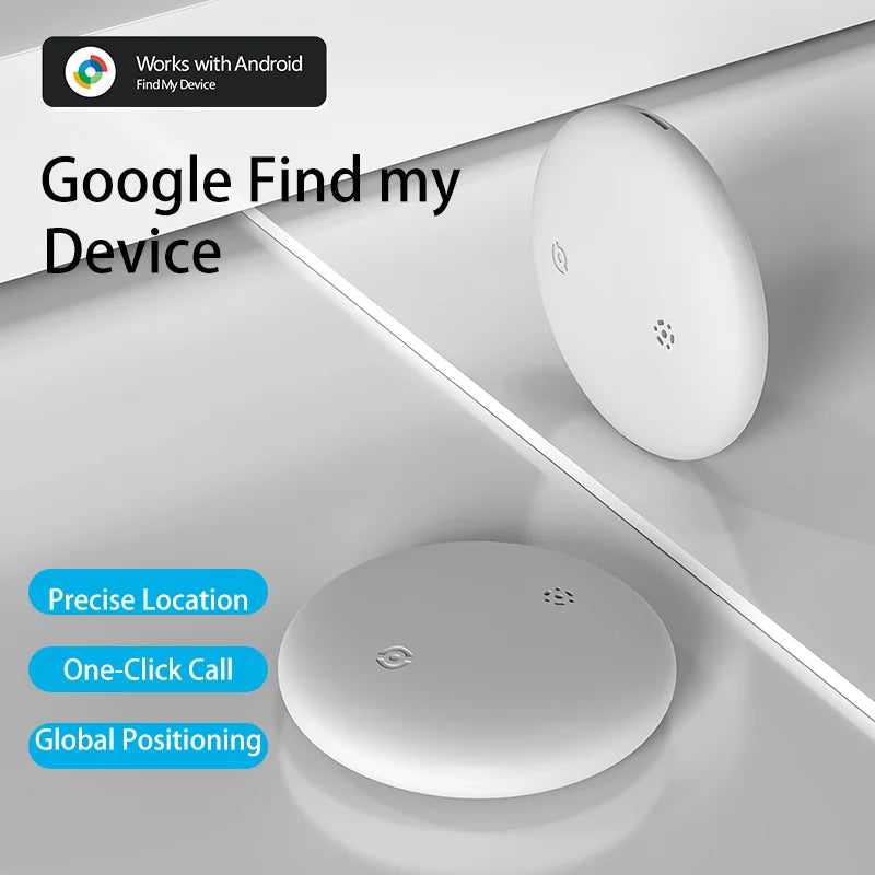 Mini GPS Tracker Airtag Google Find My Device Portable Locator Key Loss Prevention IP67 Waterproof Devices Global Positioning