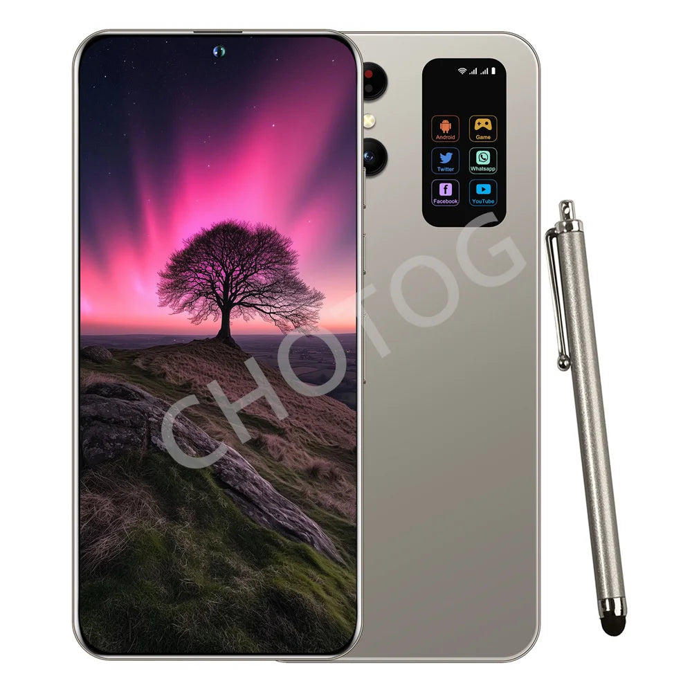 2025 Smartphone SMS 24 Ultra Original 7.3HD Dual SIM Card Cell Phone 7800mAh Android 14 Global Version Mobile Phones Cellphones