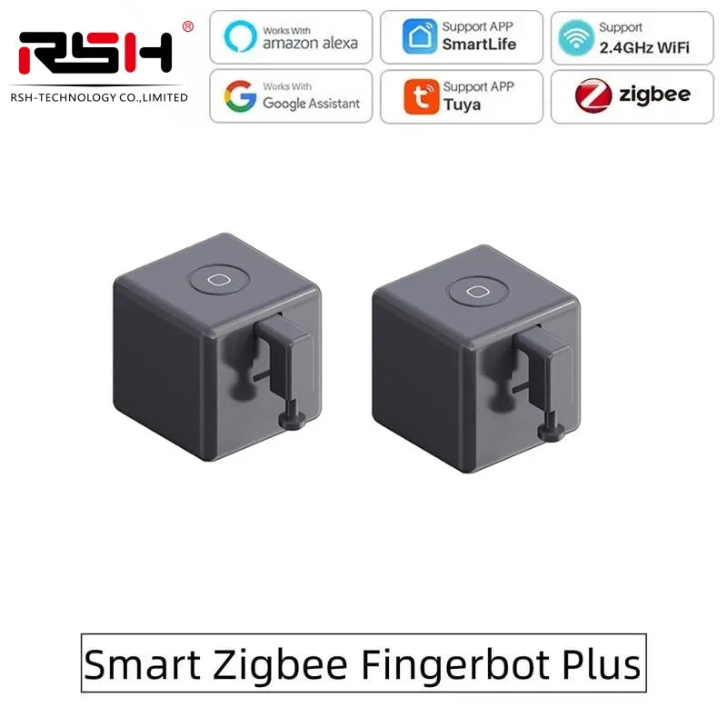 Tuya Zigbee Fingerbot Plus Smart Fingerbot Switch Button Pusher APP Timer Voice Control Works with Alexa Google Home Assistant