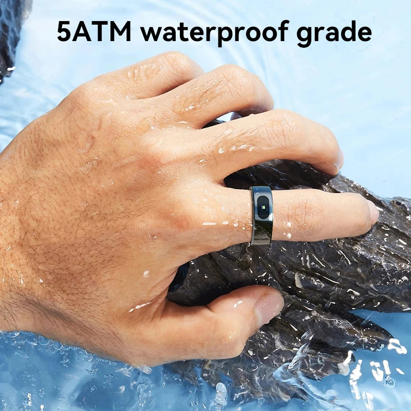 Xiaomi NEW Smart Ring Bluetooth Health Monitor Heart Rate Blood Oxygen Sleep Body Control Waterproof Sport Ring For Android IOS