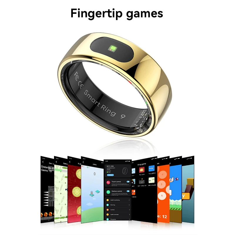 Xiaomi NEW Smart Ring Bluetooth Health Monitor Heart Rate Blood Oxygen Sleep Body Control Waterproof Sport Ring For Android IOS