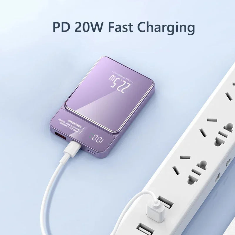 Magnetic Power Bank 30000mAh 20W Wireless Fast Charger for iPhone 15 14 13 12 Samsung S23 S22 Xiaomi Portable Battery Powerbank