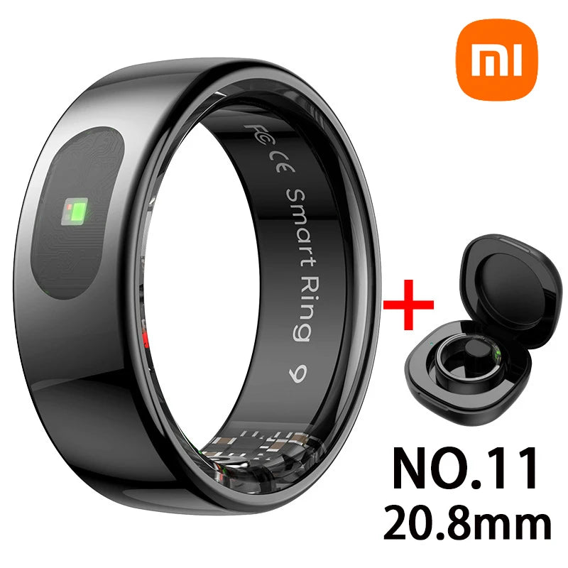 Xiaomi NEW Smart Ring Bluetooth Health Monitor Heart Rate Blood Oxygen Sleep Body Control Waterproof Sport Ring For Android IOS