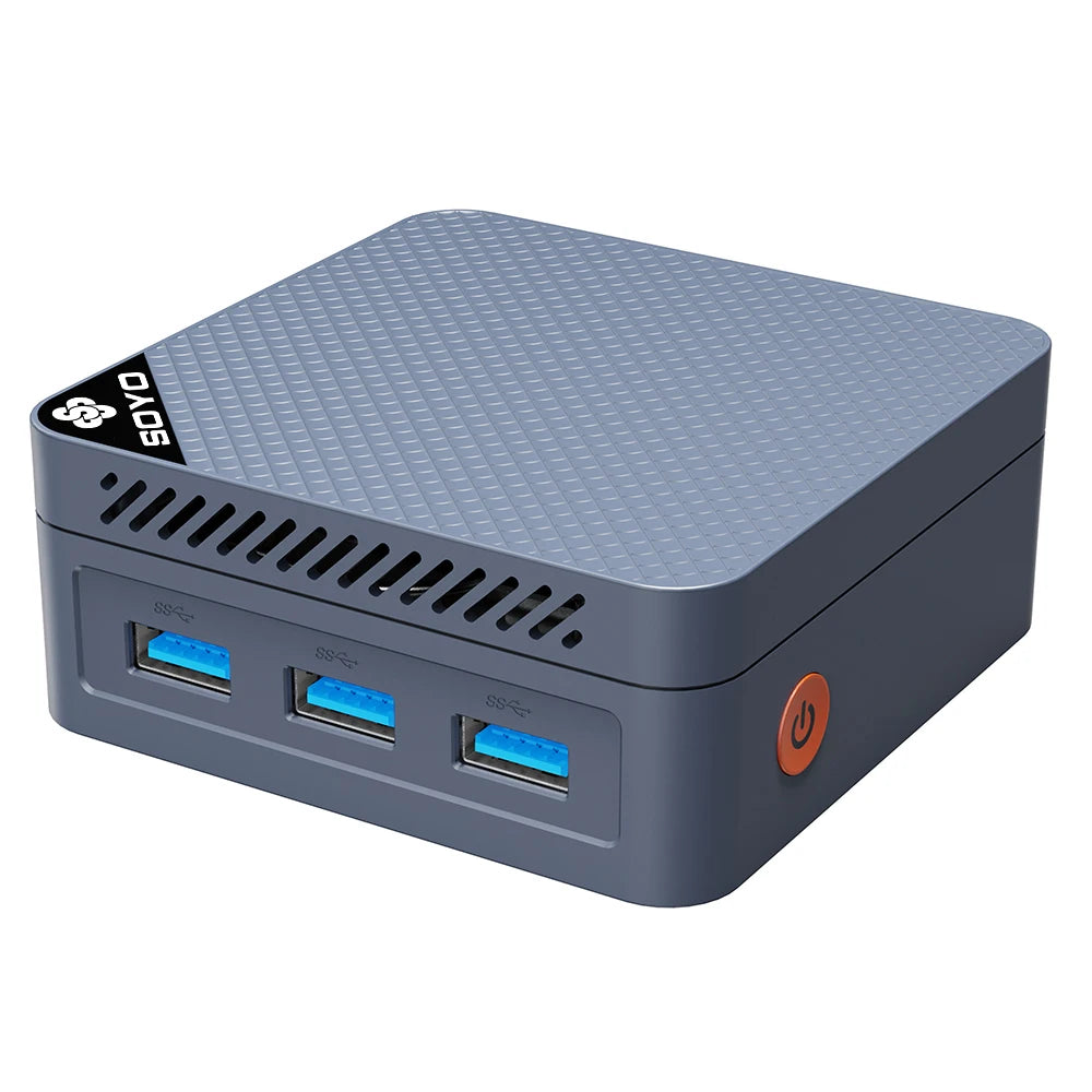 SOYO M4 Mini Mini PC Intel Twin Lake N150 CPU Mini Gaming Computer 12GB DDR5 512GB RAM Windows 11 Pro WiFi5 BT5.2 Type-C USB3.2