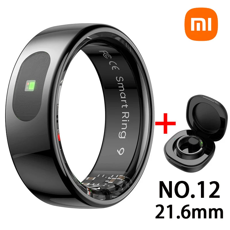 Xiaomi NEW Smart Ring Bluetooth Health Monitor Heart Rate Blood Oxygen Sleep Body Control Waterproof Sport Ring For Android IOS