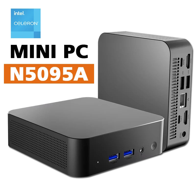 Mini Computer Intel Core i9 8950HK N5095A Mini PC Windows 11 Gaming Computer DDR4 16GB SSD 1TB Wifi 6 BT5.2 Portable PC Desktop