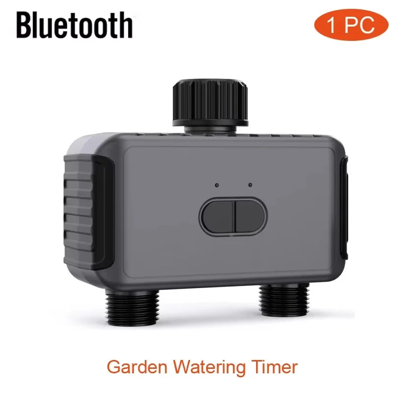 Tuya Smart Garden Watering Timers 2 Outlet Sprinkler Drip Irrigation Controller Water Valve Rain Delay Programmable Controllers