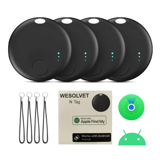 Tracker Tags for Android or iOS Dual System Airtag Bluetooth Smart Tag Compatible  iOS Find My or Google Find Hub Item Locator