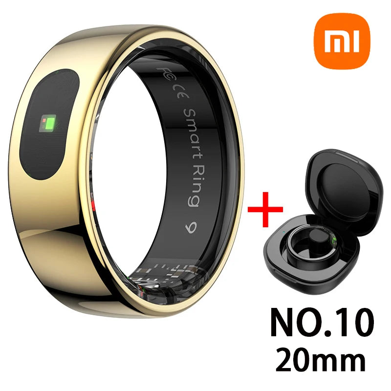 Xiaomi NEW Smart Ring Bluetooth Health Monitor Heart Rate Blood Oxygen Sleep Body Control Waterproof Sport Ring For Android IOS